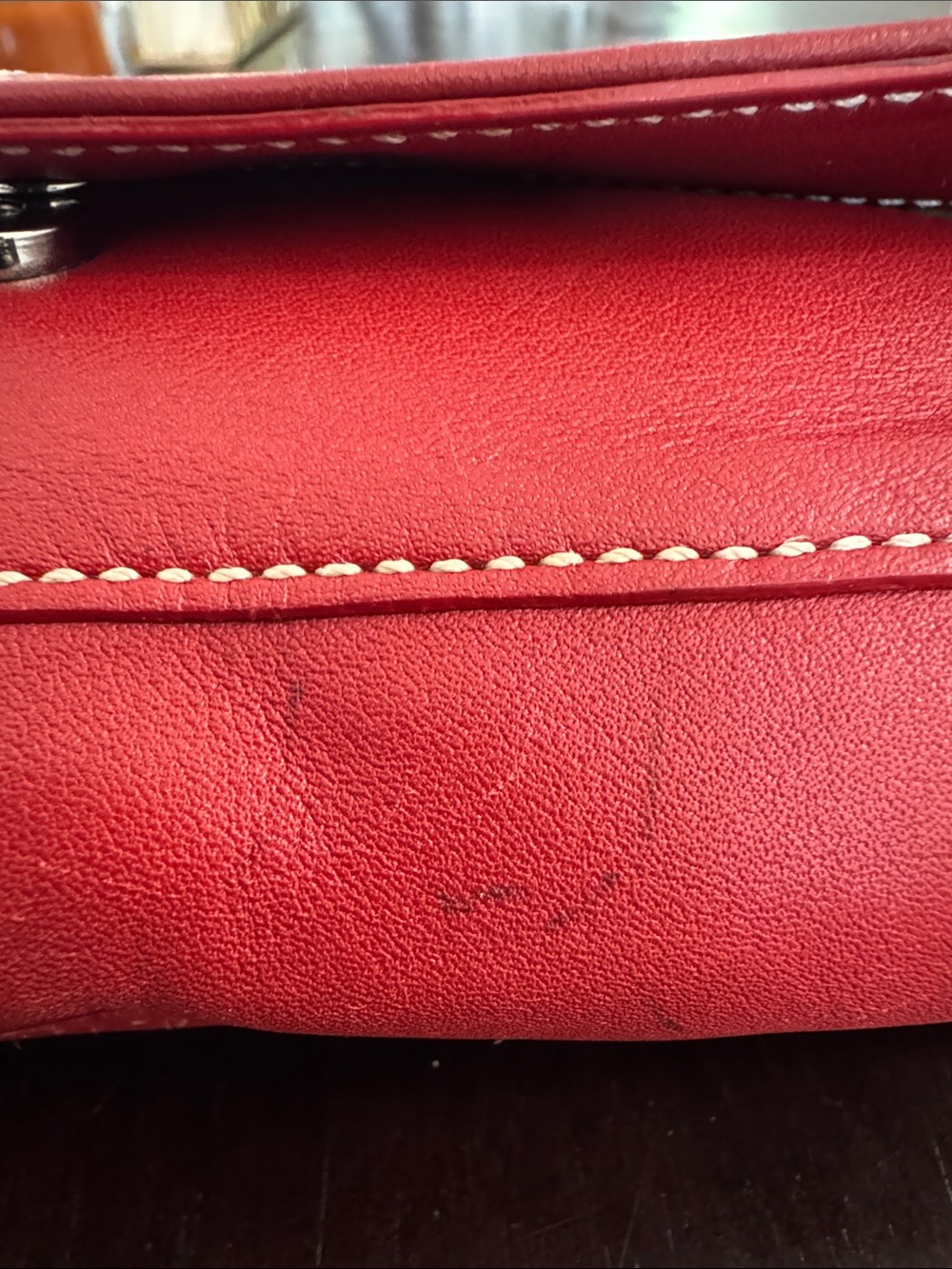 ♥️ Vintage Coach Soho Flap Shoulder Bag 4280 Red Glove Tanned Leather Y2K 2004 - Picture 12 of 12